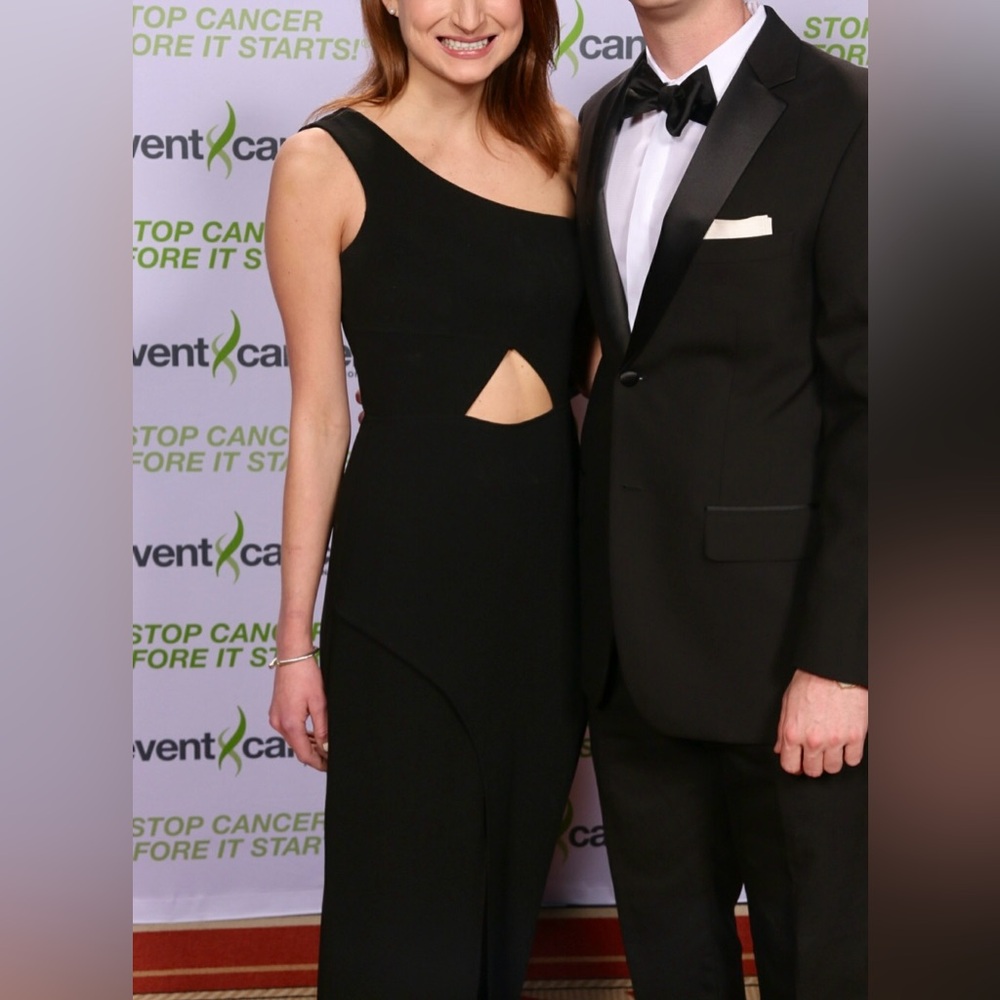 BCBGMaxAzria Black Cutout Formal Dress